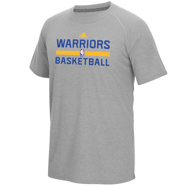 NBA Men Golden State Warriors adidas OnCourt climalite Ultimate TShirt Gray->nba t-shirts->Sports Accessory